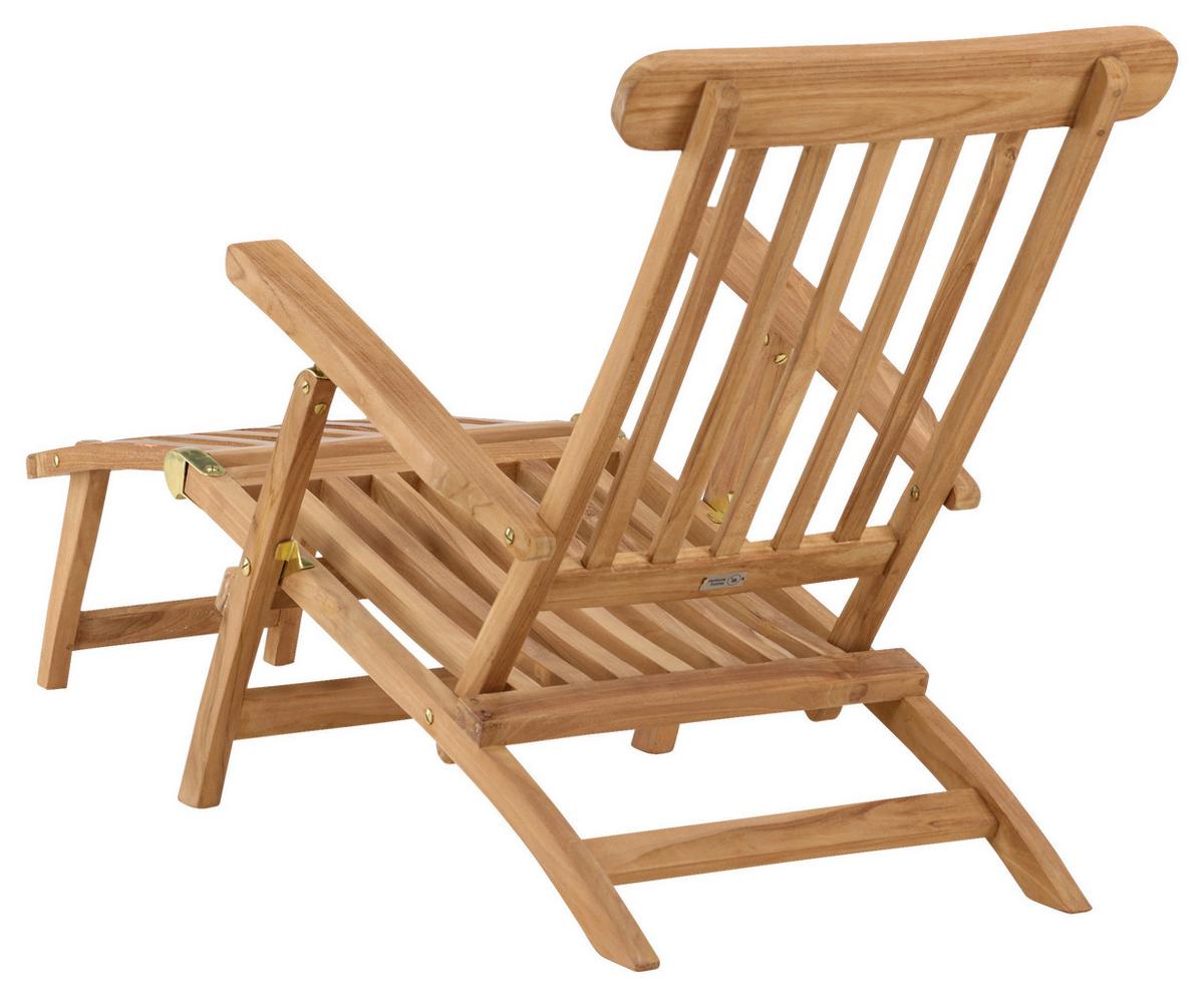 Sonnenliege Kenya ca. 60x95x150 cm Teakholz - KONVENTIONELL (60/95/150cm) - Gardenson