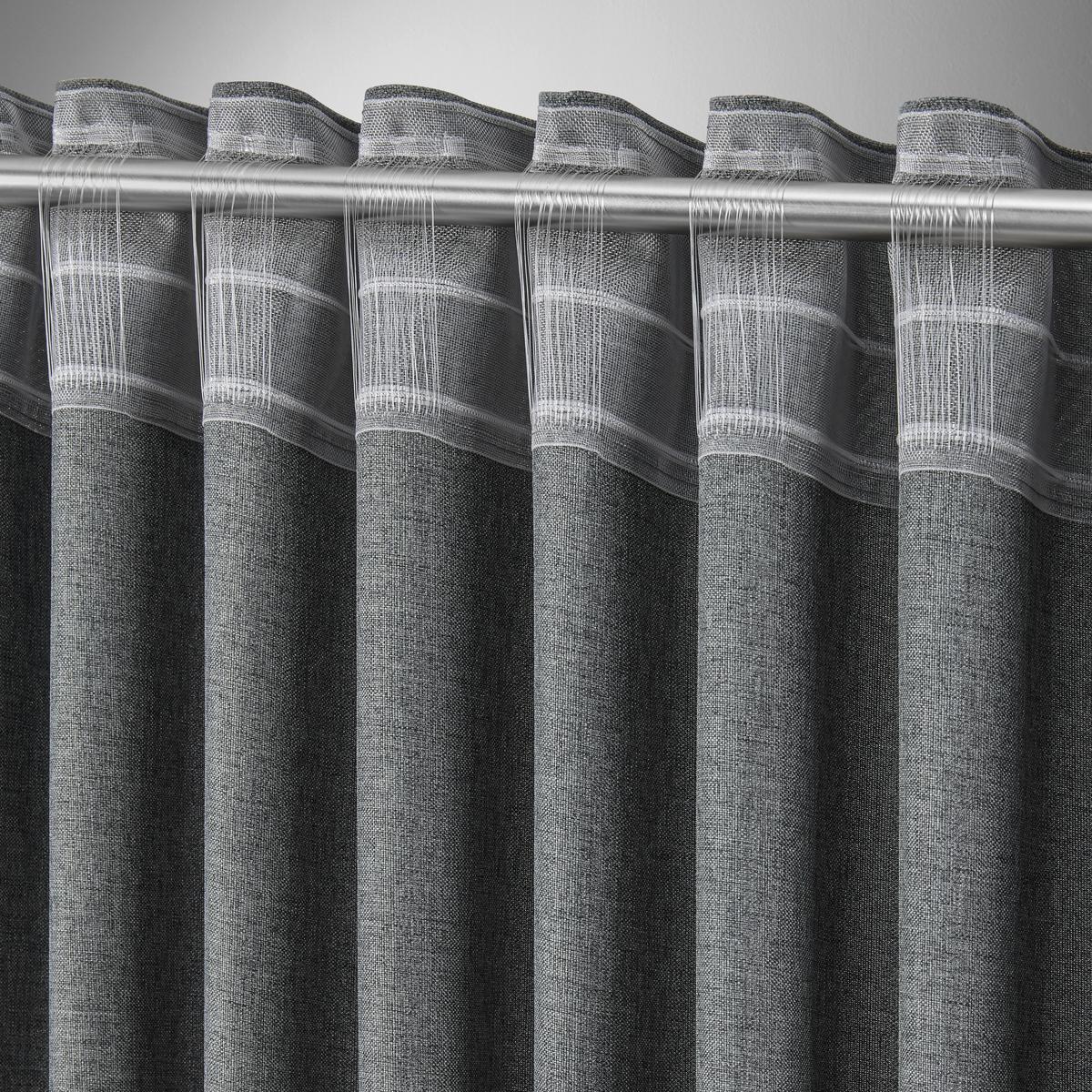 Končana Zavesa Ulrich 300cm - antracit, Moderno, tekstil (135/300cm) - Modern Living