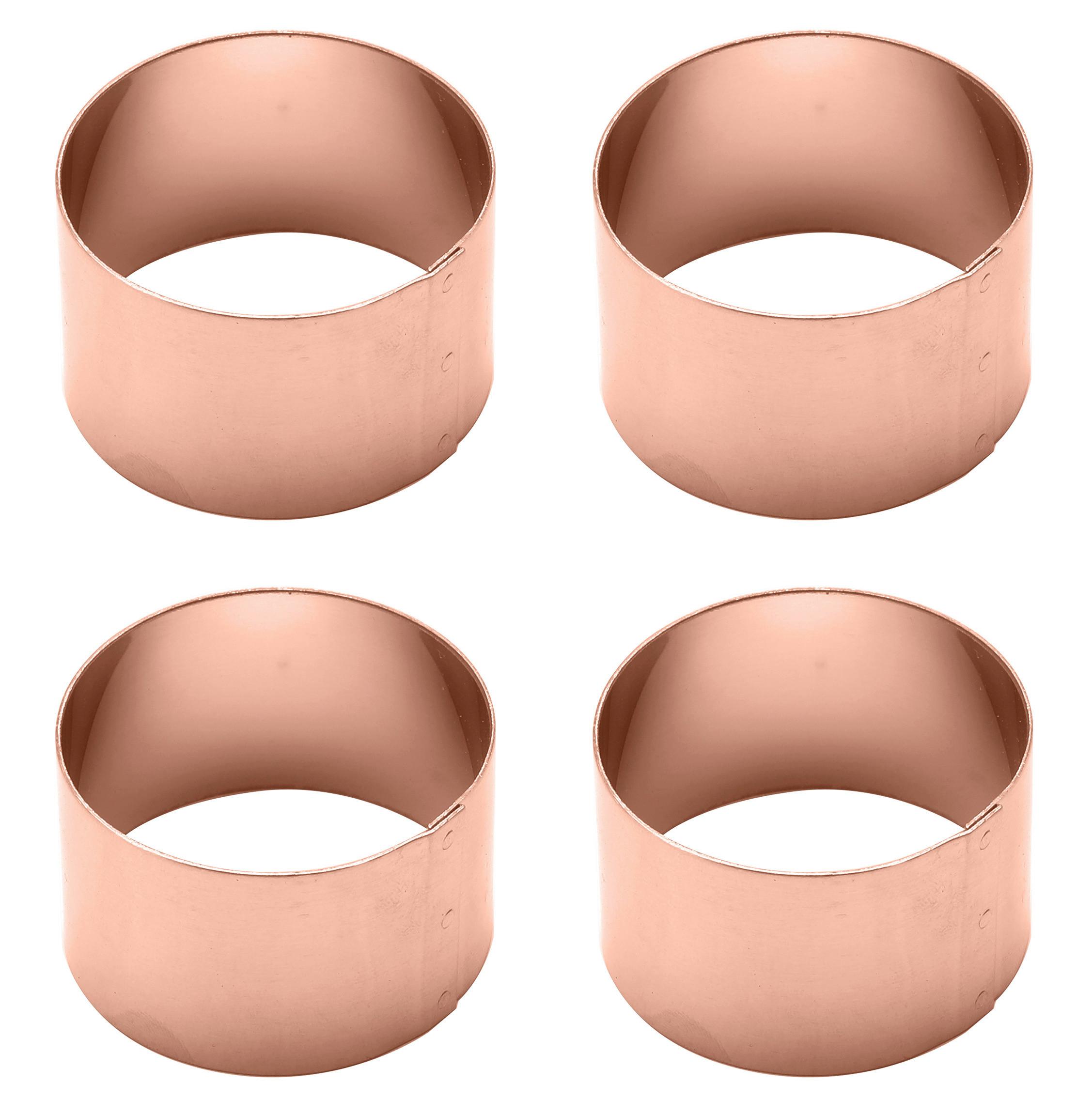 Szalvétagyűrűszett Ew-Nr-2109k - rézszínű, Basics, fém (4/2,5cm) - Echtwerk