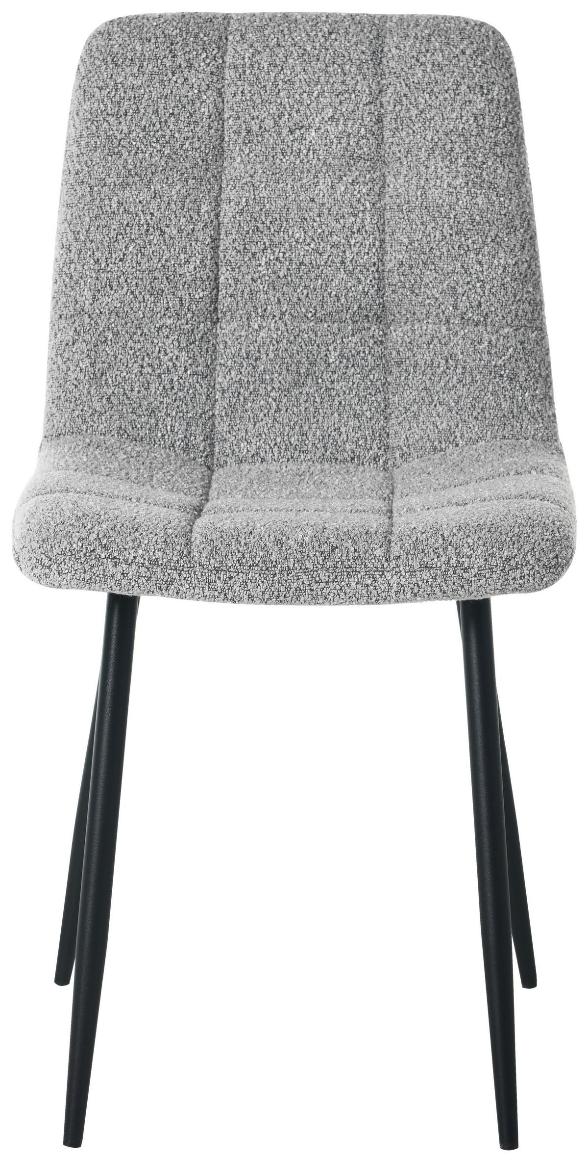 Stol Nino, Sive Barve - siva/črna, Moderno, kovina/tekstil (45/88/55cm) - Based