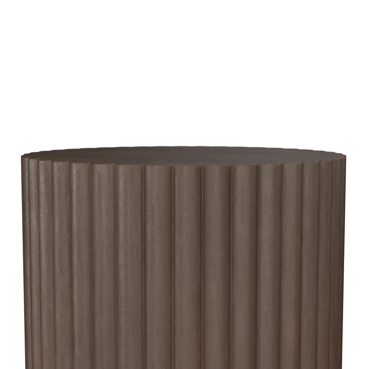 Couchtisch Zelia Braun/Walnussfarben MDF - Walnussfarben/Braun, MODERN, Glas/Holz (80/45/80cm) - Bessagi Home