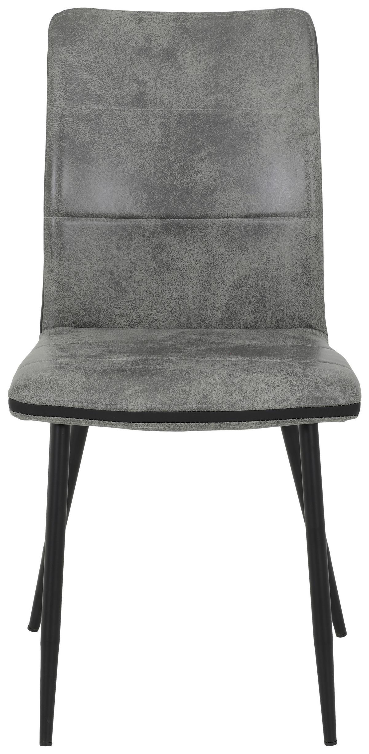 Caronine S Grau 2er-Set - Schwarz/Grau, MODERN, Textil/Metall (44/87/57cm) - MID.YOU