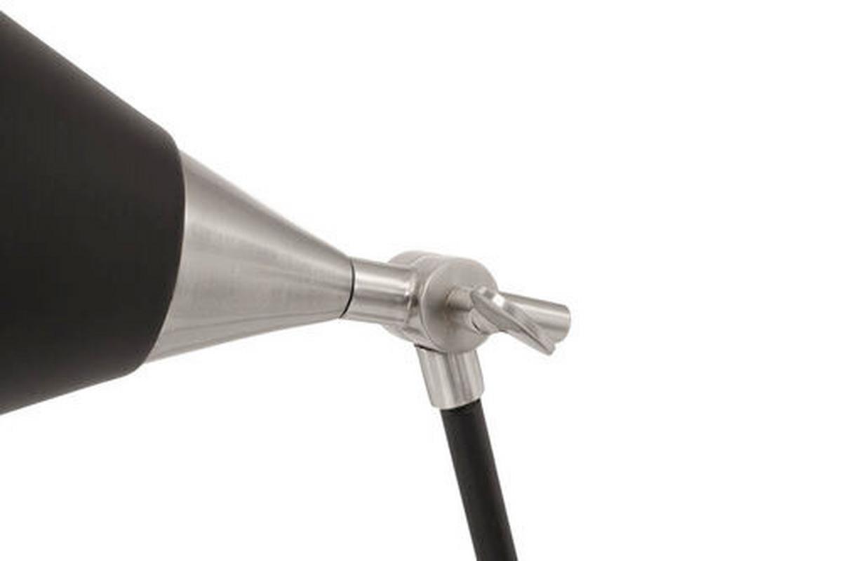 Stehleuchte Nt27h-Siv - Goldfarben/Schwarz, Design, Kunststoff/Stein (23/76/32cm) - Kayoom