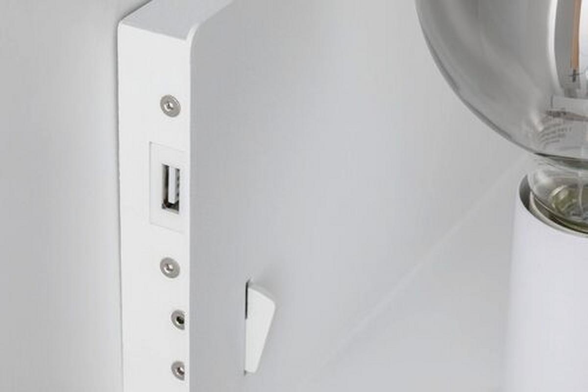 Wandleuchte Devara in Weiß max. 40 Watt - Weiß, LIFESTYLE, Metall (40/13cm) - Paulmann