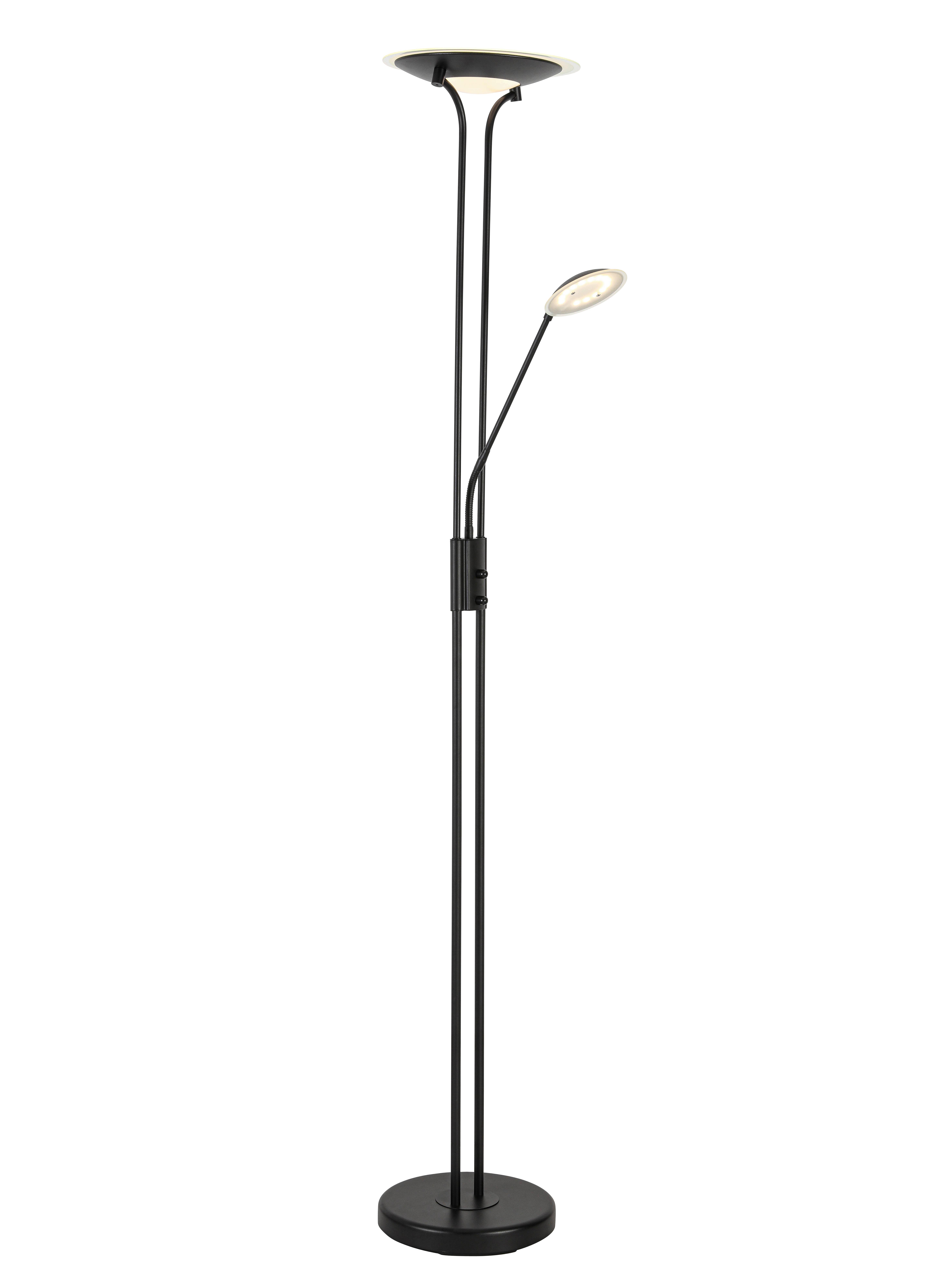 Lampadar cu LED JIRT - negru, Modern, plastic/sticlă (30/180cm) - Modern Living