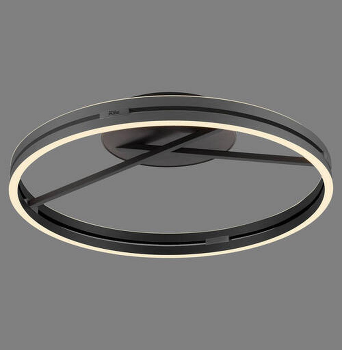 LAMPA SUFITOWA LED 6552-15 PURE LOOP - antracytowy, Design, tworzywo sztuczne/metal (60/60/17.8cm) - Neuhaus PURE