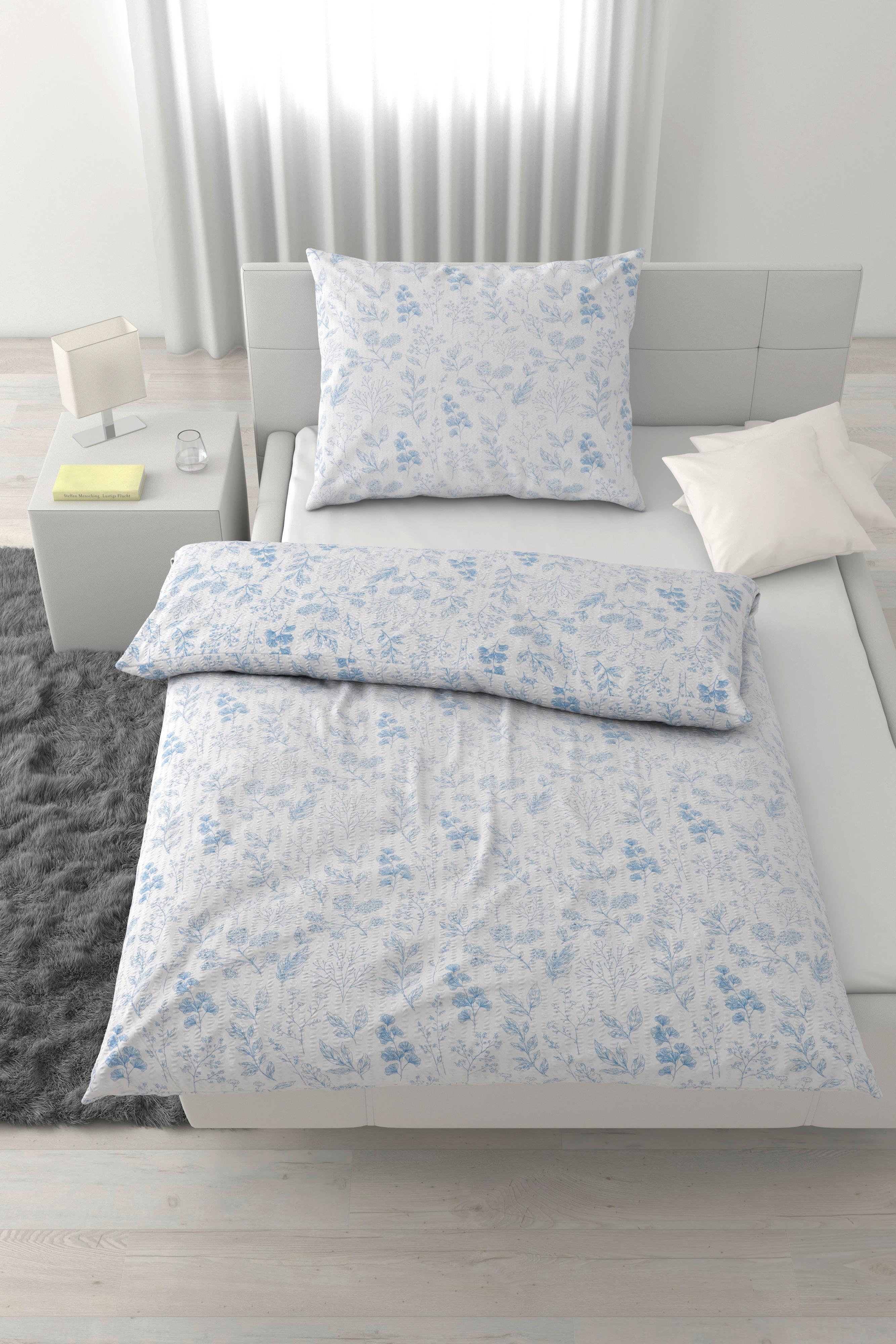 Lenjerie de pat Paris, cca. 140x200/50x70cm - albastru deschis, textil (140/200cm) - Mömax