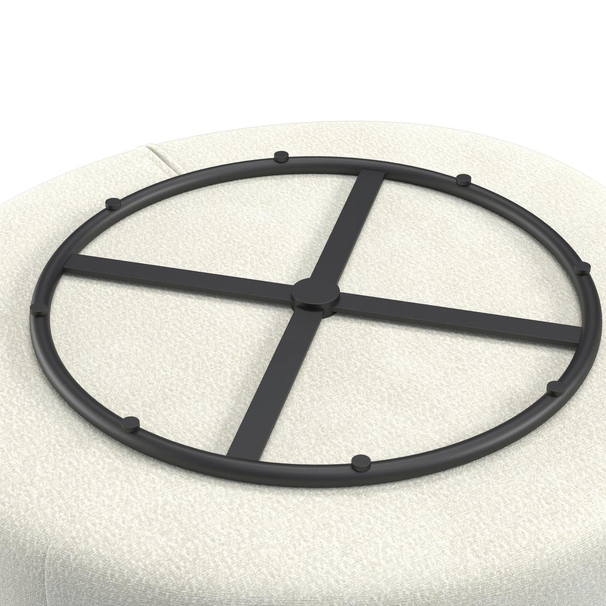 Relax Fotel Marieta - fehér, Modern, textil/fa (77/81/77cm) - Bessagi Home