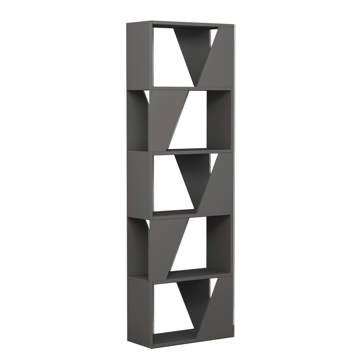 BABYREGAL FRAME BOOKCASE - Anthrazit, Design, Holzwerkstoff (54/168/24cm) - Livetastic