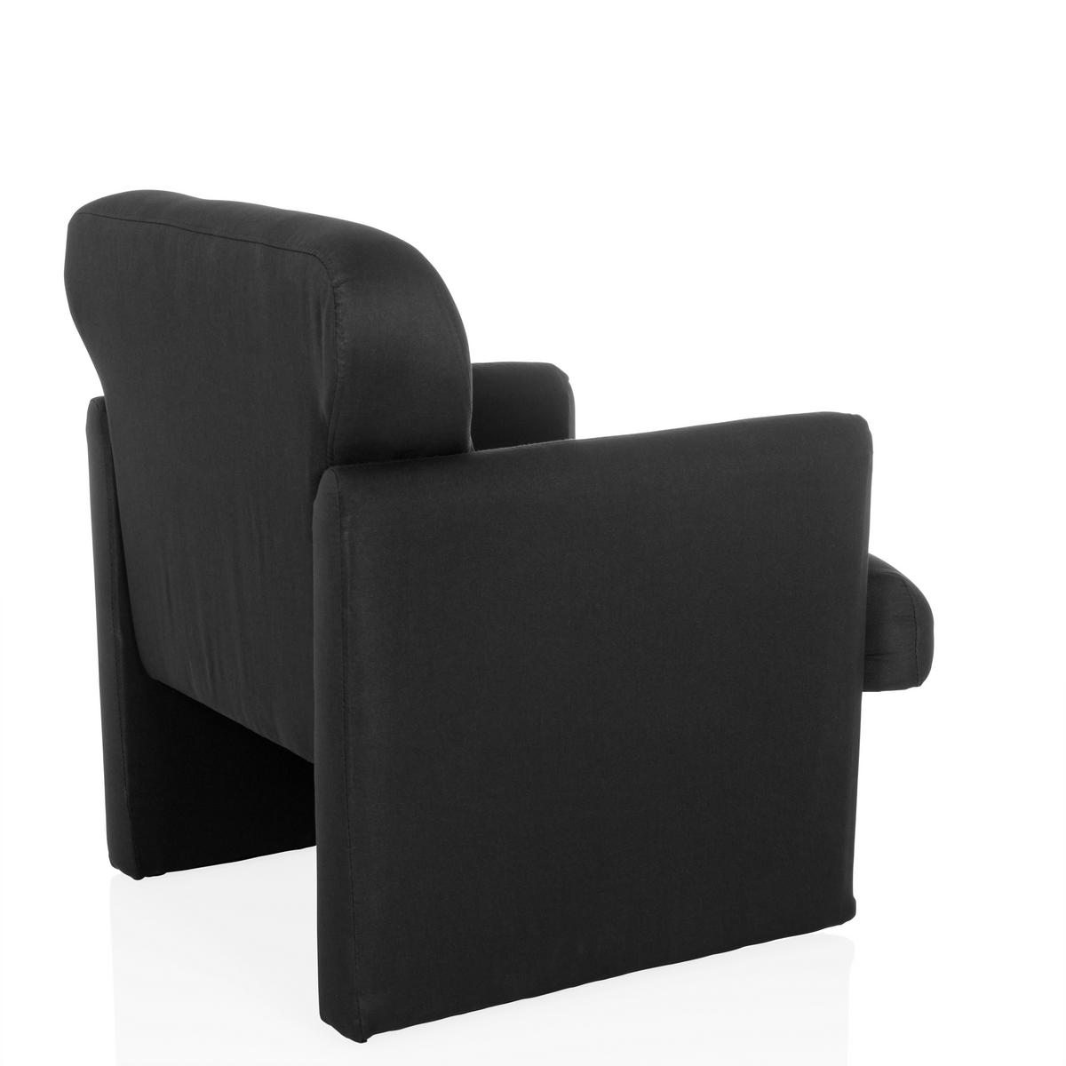 Naslanjač Caripito, Črna - črna, Moderno, tekstil (66/77/74cm) - MID.YOU