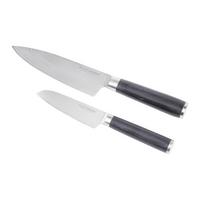 Set Nožev Damaszener, 2-Delni - srebrne barve/črna, Moderno, kovina - Echtwerk