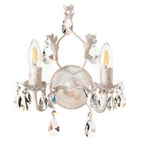 Wandleuchte Teresa Weiß max. 6 Watt - KONVENTIONELL, Glas/Metall (30/20cm)