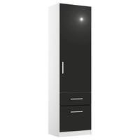 Ormar S Klasičnim Vratima Berlin - bijela/siva, Moderno, drvni materijal/plastika (47/210/54cm) - Modern Living