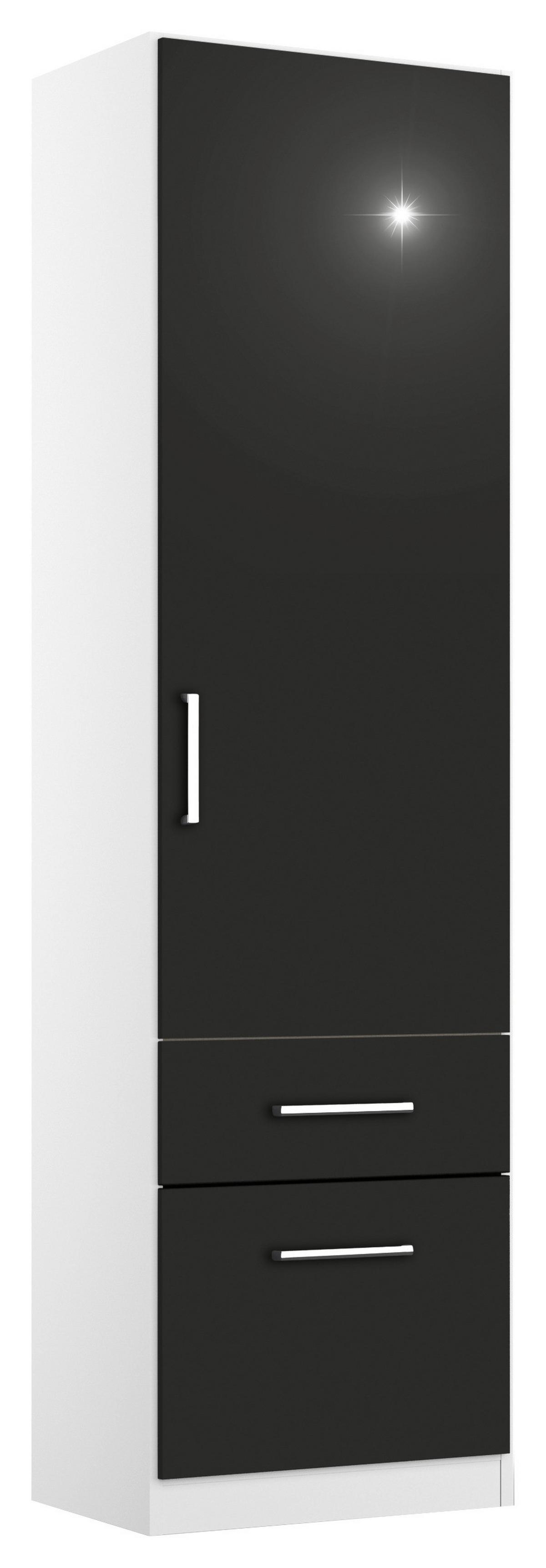 Ormar S Klasičnim Vratima Berlin - bijela/siva, Moderno, drvni materijal/plastika (47/210/54cm) - Modern Living