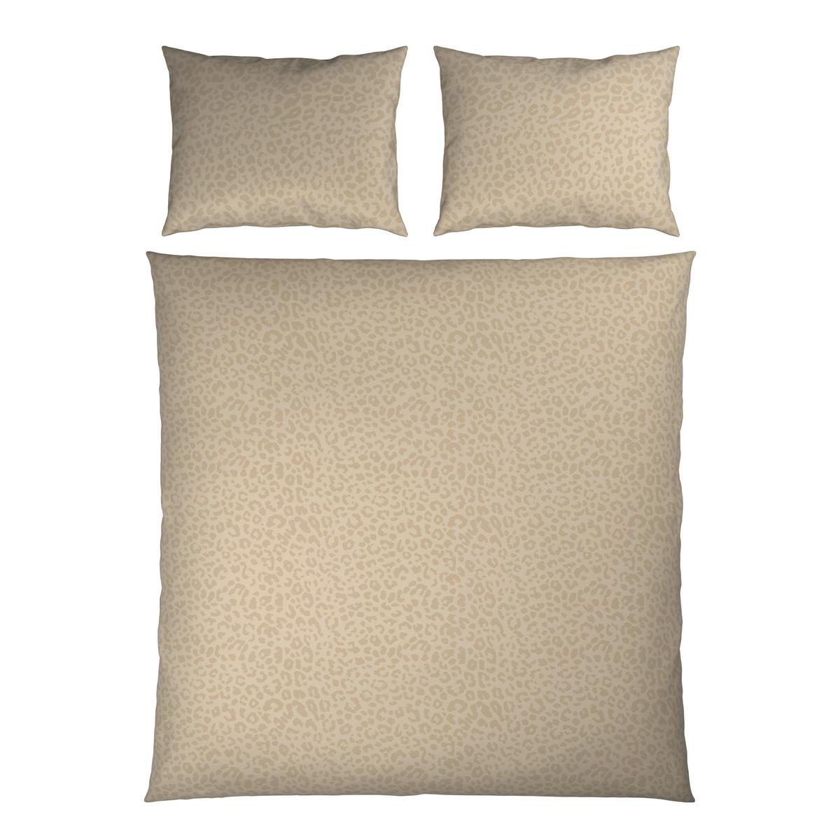 Lenjerie de pat Animal,cca. 200x220/2x50x70 cm - bej, Konventionell, textil (200/220cm) - Mömax