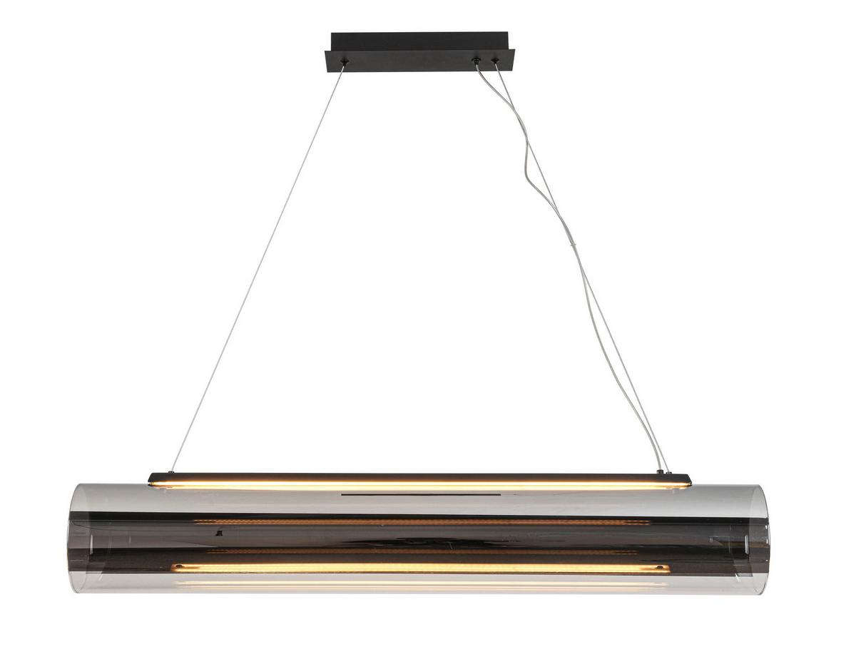LAMPA WISZĄCA LED LUMOS - czarny/kolor chromowy, Design, tworzywo sztuczne/metal (100/16/169,5cm) - Dieter Knoll