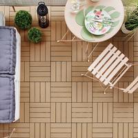 Terrassenfliese Willi Braun 22-teilig aus Kunststoff - Dunkelbraun, Kunststoff (30/2,2/30cm) - Mömax