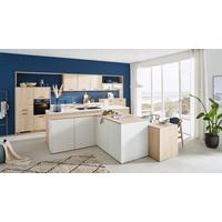 Einbauküche IP 1200 in Weiß/Eichefarben - Eichefarben/Weiß, MODERN, Holzwerkstoff - Impuls