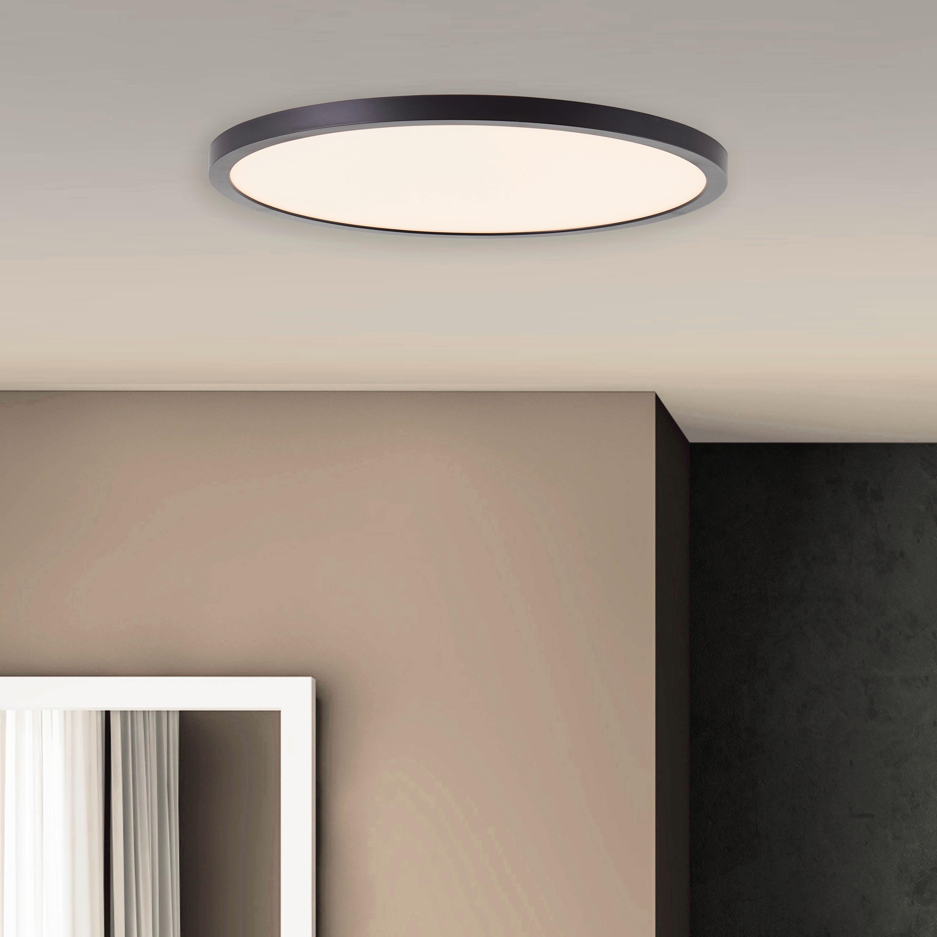 LED-Paneel Tuco Schwarz/Weiß max. 20 Watt - Schwarz/Weiß, Basics, Kunststoff (29,5/2,5cm) - Brilliant