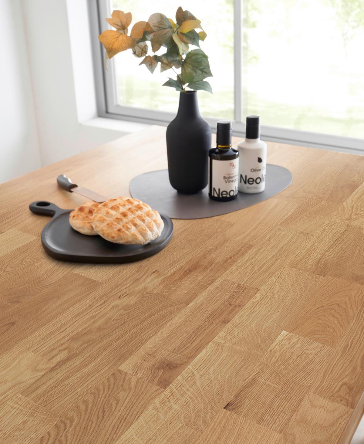Kücheninsel Ponza I 180 o. Geräte Eiche - Eichefarben, Basics, Holz (180/91/90cm) - P & B