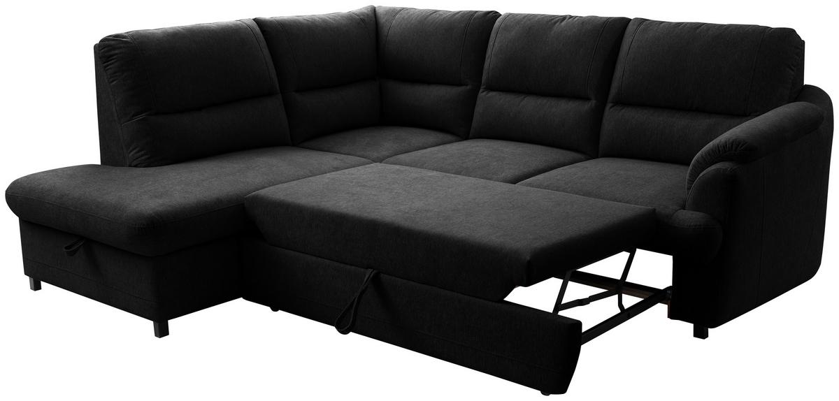 Kutna Garnitura Gusto - boje grafita/crna, Basics, tekstil/drvo (200/240cm) - Modern Living