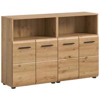 MIDISCHRANK ICE - Schwarz/Eiche Artisan, Basics, Holzwerkstoff/Kunststoff (120cm) - MID.YOU