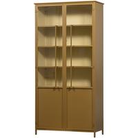 Vitrine Exhibit Honiggelb - Honig, Design, Glas/Metall (96/200/40cm) - Livetastic