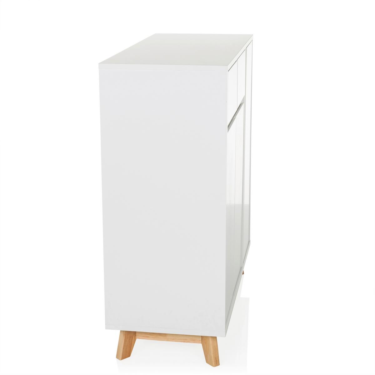 Komoda Estha, Bela - bela, Moderno, leseni material/les (80/85/34cm) - MID.YOU