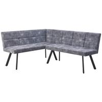 Kotna Klop Milos, Siva - siva/črna, Moderno, kovina/tekstil (150/190cm)