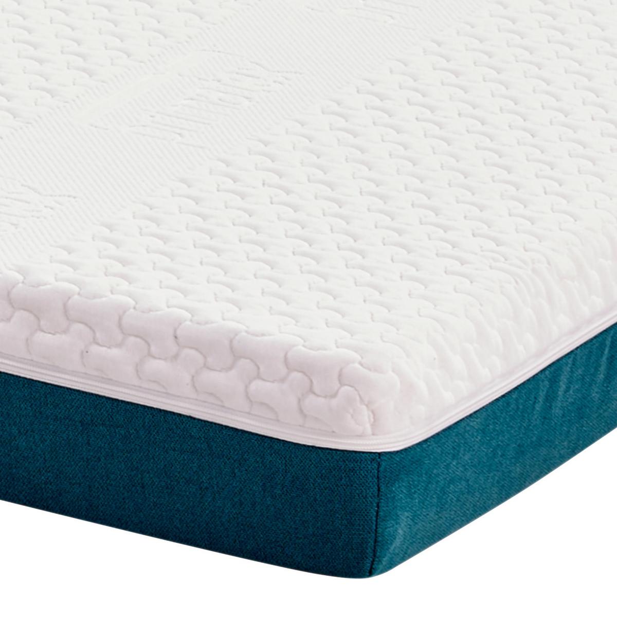 Dvostrani Madrac Enjoy - Zoe - bijela/tirkizna, tekstil (90/200cm) - Primatex