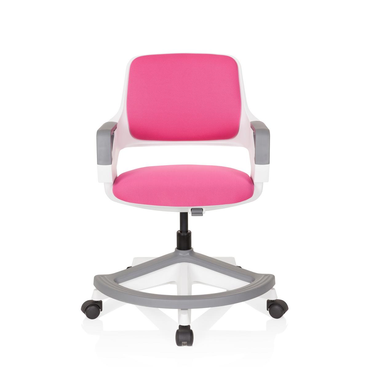Jugenddrehstuhl Kid Flex ca. 53x80-93x60 cm Pink - Pink/Weiß, Basics, Kunststoff (53/80-93/60cm) - MID.YOU