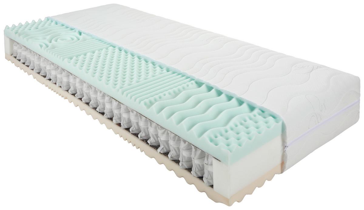 Taschenfederkernmatratze ca. 160x200cm - Weiss (160/200cm) - Nadana