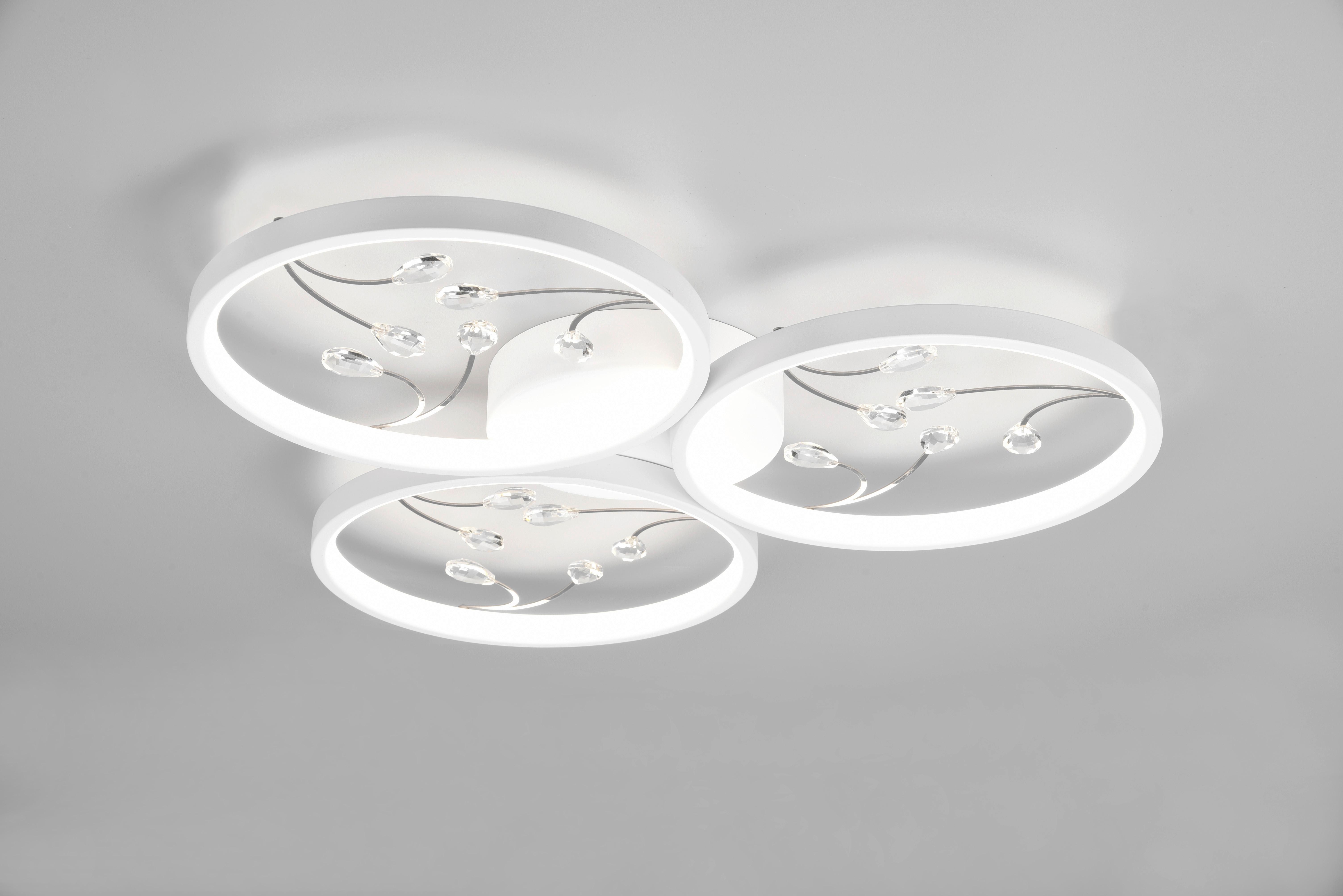 LED-Deckenleuchte Groovy Weiß max. 30 Watt - Weiß, Design, Metall (62/6cm) - Trio Leuchten