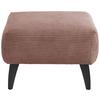 Hocker Colori Rosa Cord - Schwarz/Rosa, MODERN, Holz/Textil (66/44/66cm) - MID.YOU