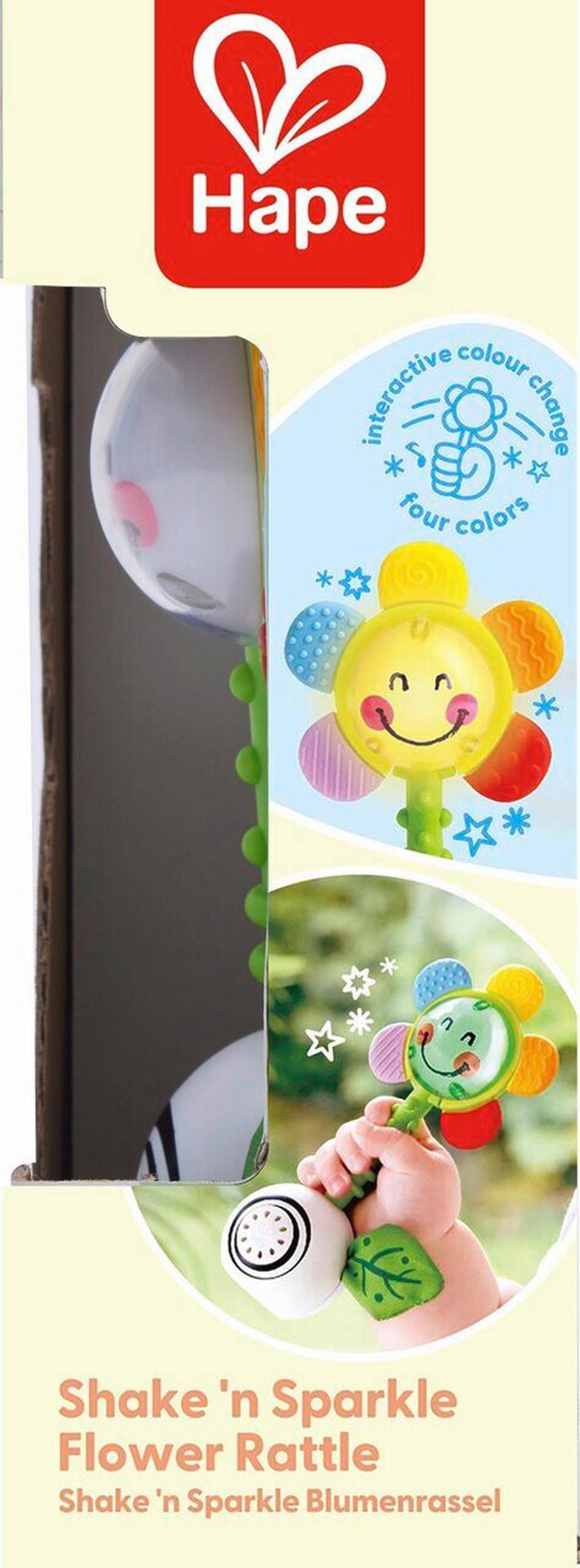 Csörgő Hape - többszínű, Basics, műanyag/textil (8,3/15,2/4,9cm) - Hape