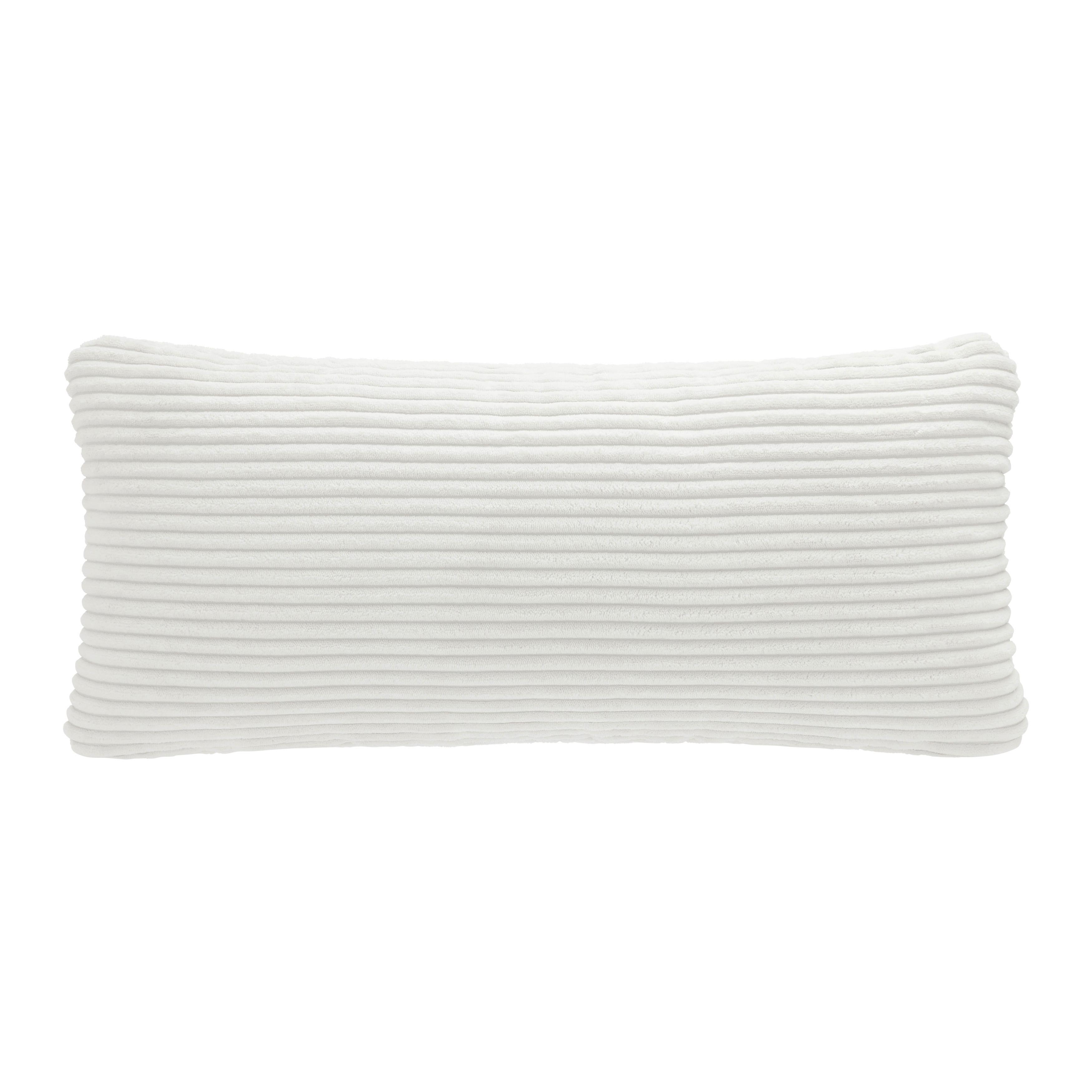 Zierkissen Seattle Weiss ca. 60x30cm - Weiss, Modern (62/30cm) - Premium Living