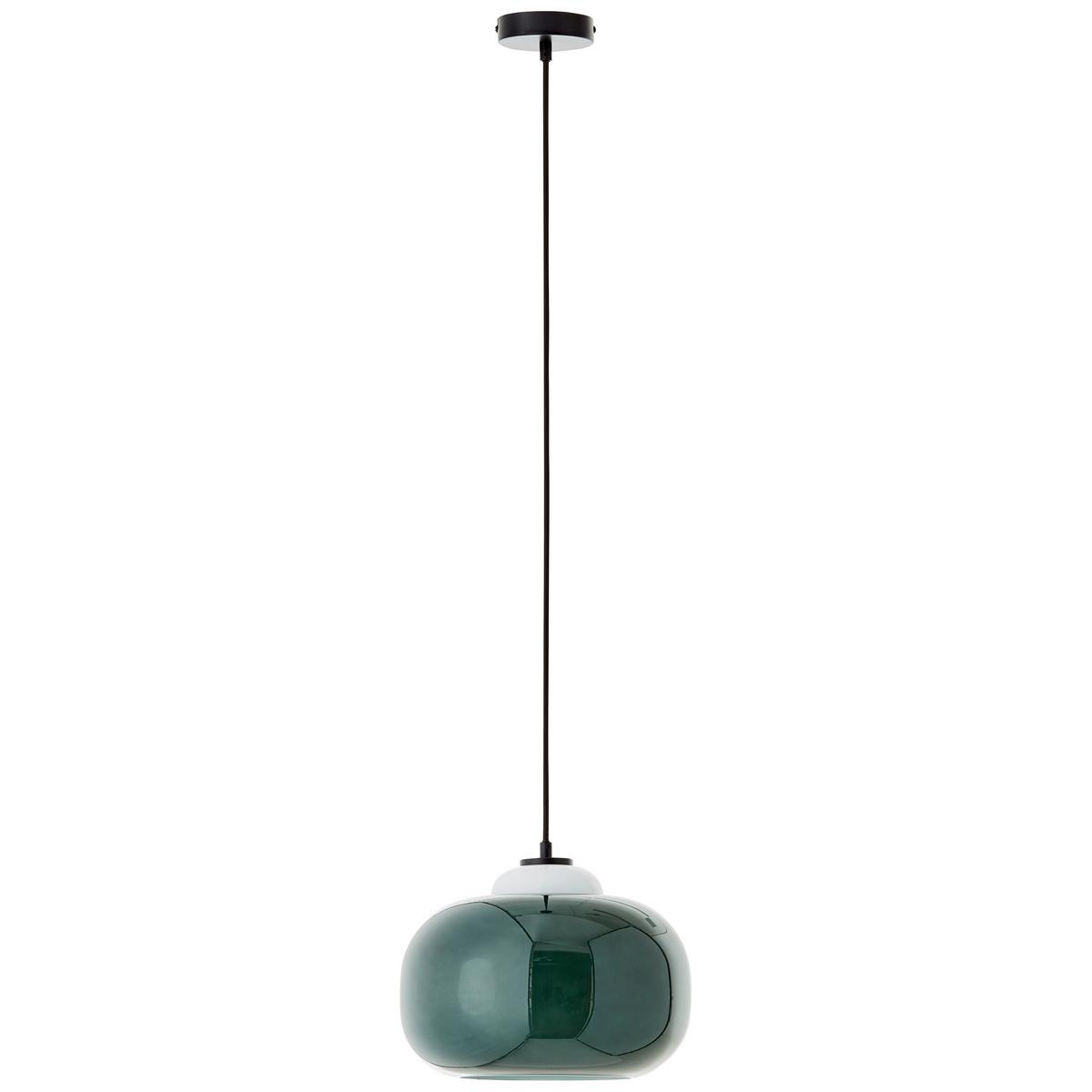 Pendelleuchte Blop Grün max. 60 Watt - Grün, Design, Glas/Metall (30/128,5cm) - Brilliant