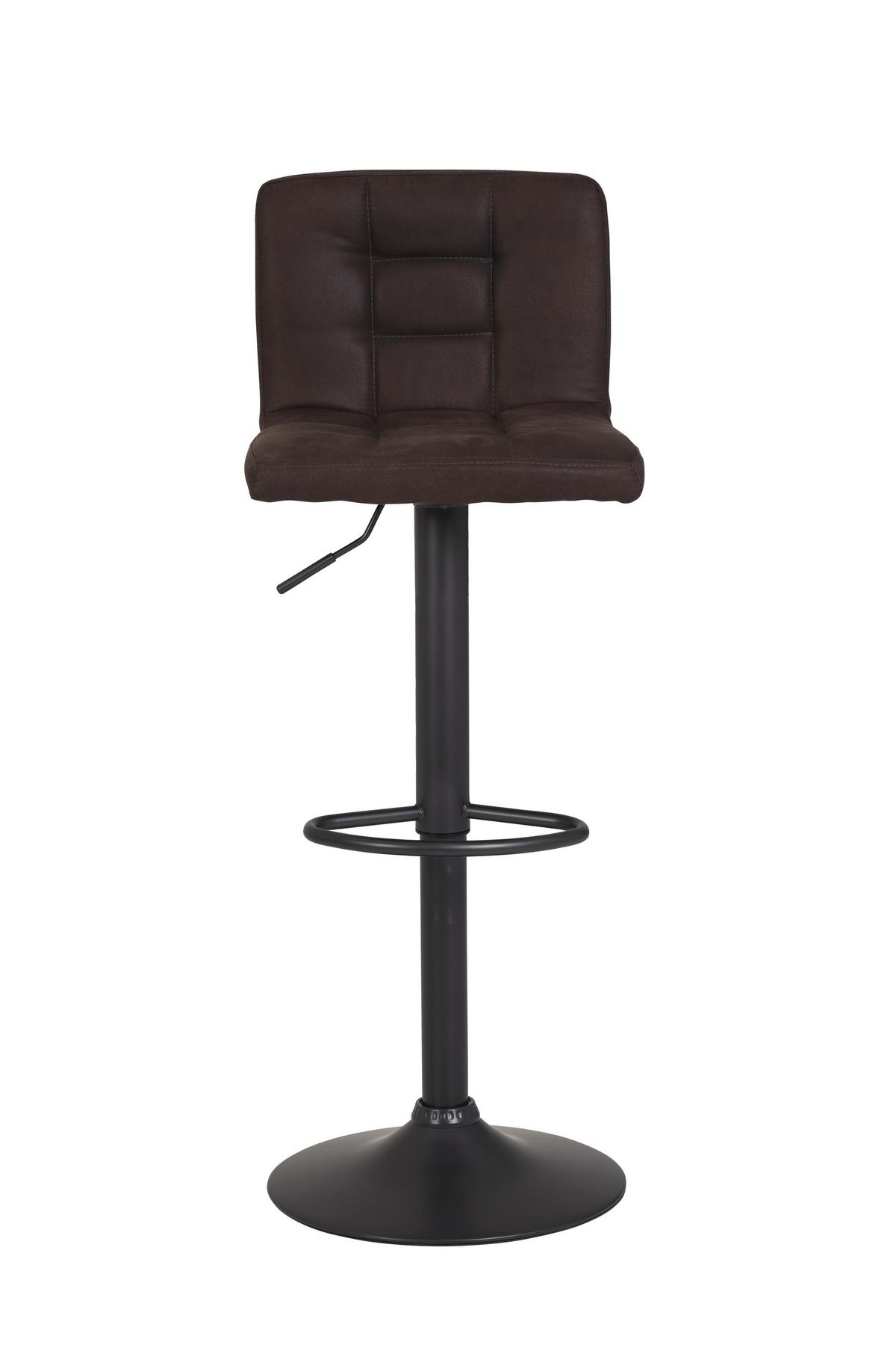 Barhocker-Set höhenverstellbar AMANDA I H - Schlammfarben/Dunkelgrau, MODERN, Textil/Metall (40/85/48cm) - MID.YOU