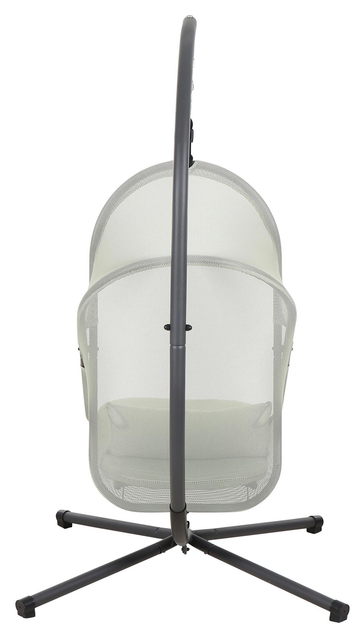 HÄNGESESSEL N85545 - Anthrazit/Grün, KONVENTIONELL, Kunststoff/Textil (123/192/102cm) - Siena Garden