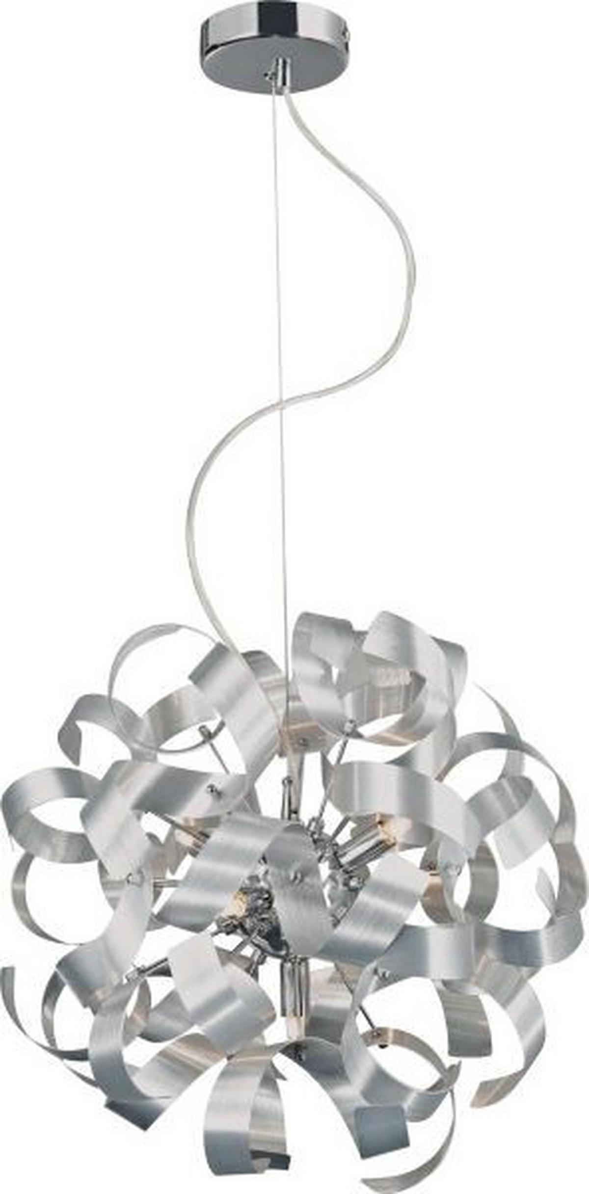 LAMPA WISZĄCA CURLY II - kolor chromowy, Lifestyle, metal (40/320cm) - Ambiente