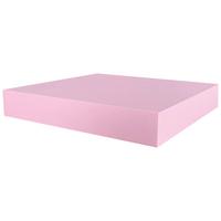 Falipolc Rózsaszín Basic Xl - rózsaszín, Konventionell, faalapú anyag (23,5/3,8/23,5cm)