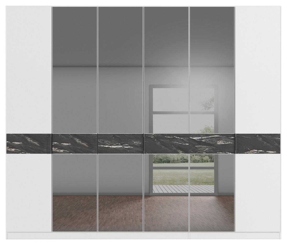 Drehtürenschrank Versity Weiß - Weiß, KONVENTIONELL, Holzwerkstoff/Metall (270/229/54cm) - Premium Living