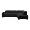 Ecksofa Gremio Rechts Anthrazit - Anthrazit/Schwarz, Modern, Kunststoff/Textil (283/106cm) - Premium Living