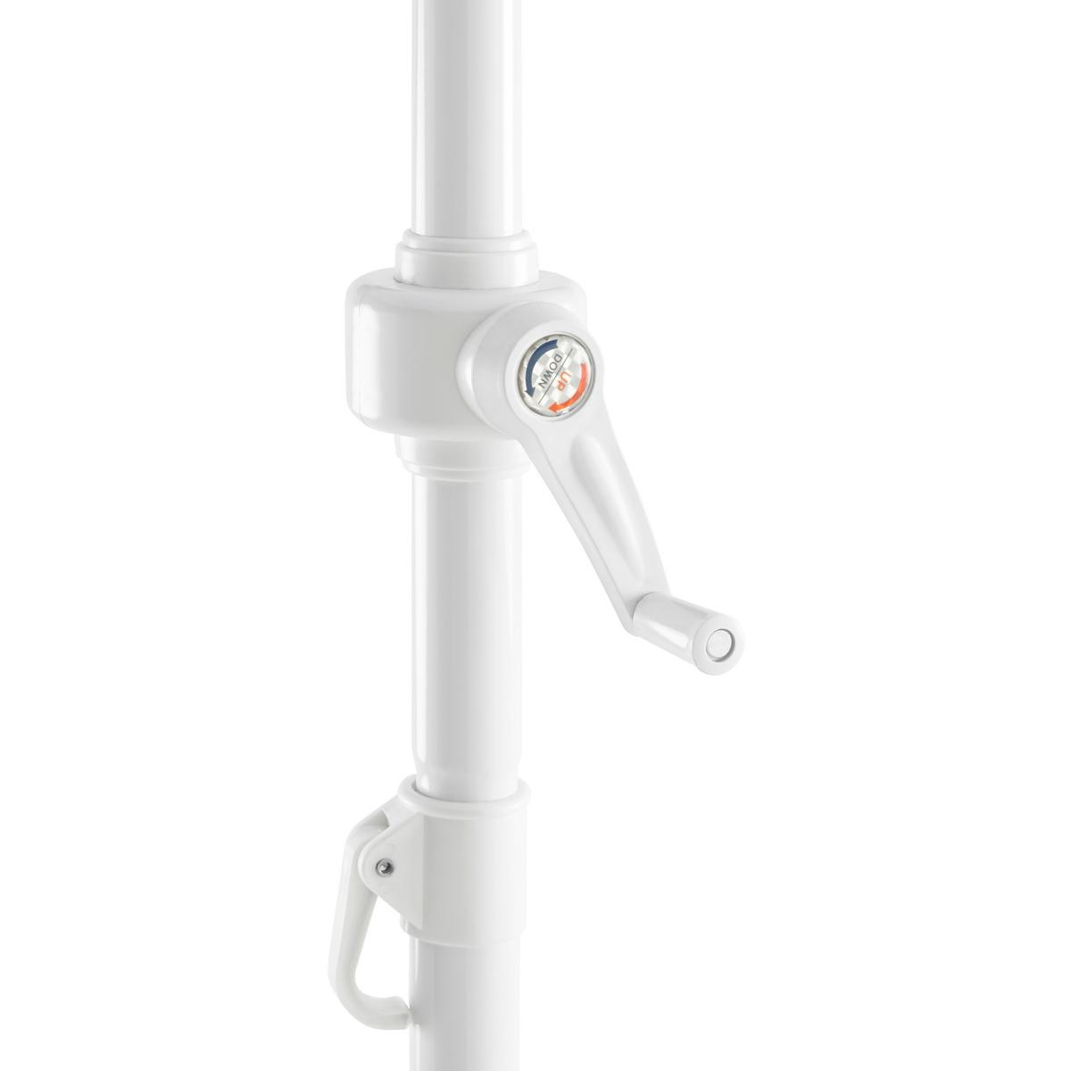 PARASOL PRZECIWSŁONECZNY PATRICIA - zielony/biały, Modern, tworzywo sztuczne/metal (200cm) - Bessagi Garden