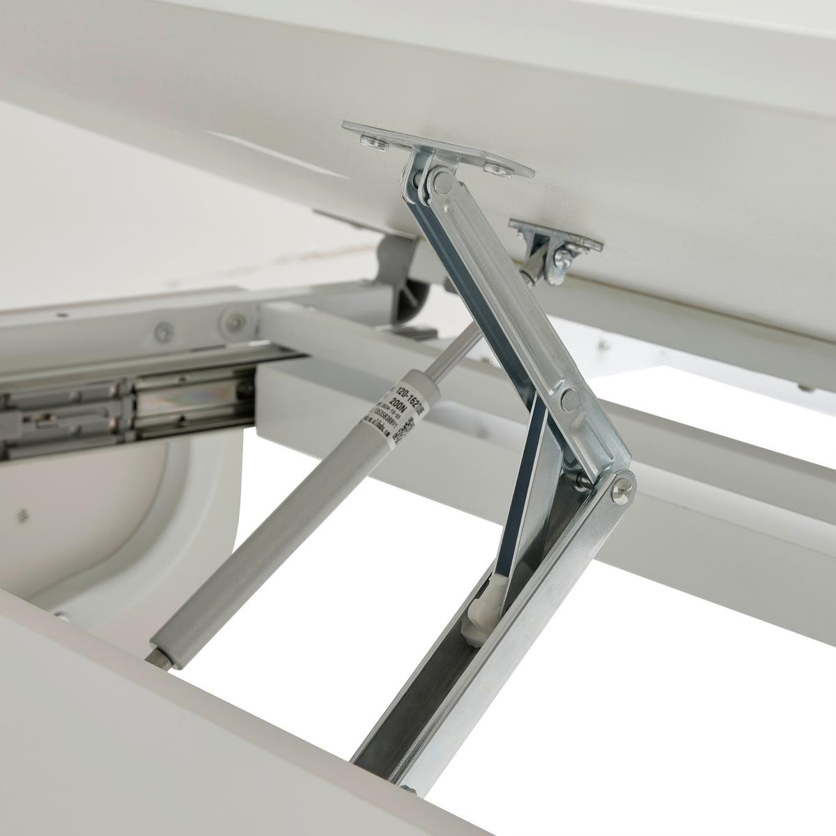 Schreibtisch Studare Grau/Weiss - Weiss/Grau, Konventionell, Holzwerkstoff/Metall (110/55-78/68cm) - Mömax
