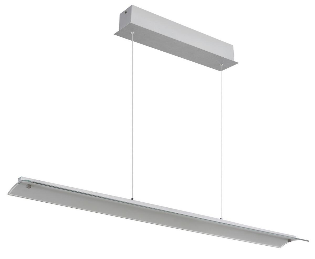 Led Viseća Svjetiljka Boja Aluminija - prozirno/boje aluminija, Design, staklo/metal (100/12/150cm) - Globo