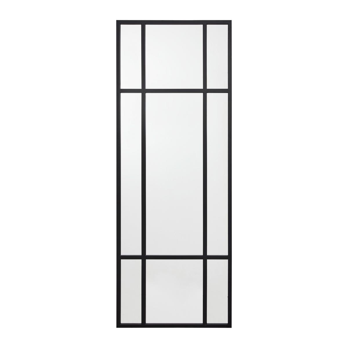 Spiegel Jill ca. 60x160 cm Schwarz - Schwarz, MODERN, Glas/Holzwerkstoff (60/160/3cm) - Bessagi Home