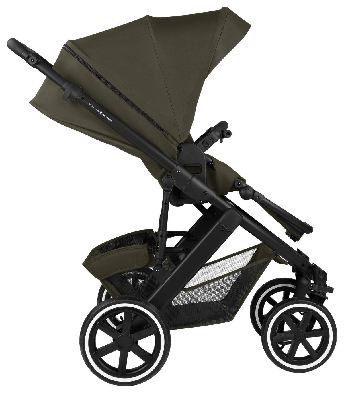 WÓZEK DZIECIĘCY SALSA 5 AIR - szarobrązowy, Basics (63/118/95.5cm) - ABC Design