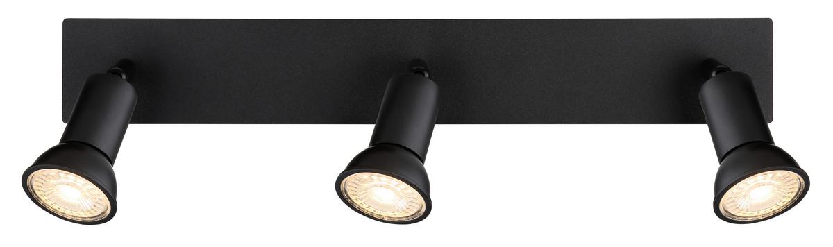 Strahler Drew in Schwarz max. 35 Watt - Schwarz, Design, Metall (40/6/9cm) - Globo