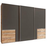 Ormar S Kliznim Vratima Level 36a - boje grafita/boje hrasta, Moderno, drvni materijal/metal (300/216/65cm) - Modern Living